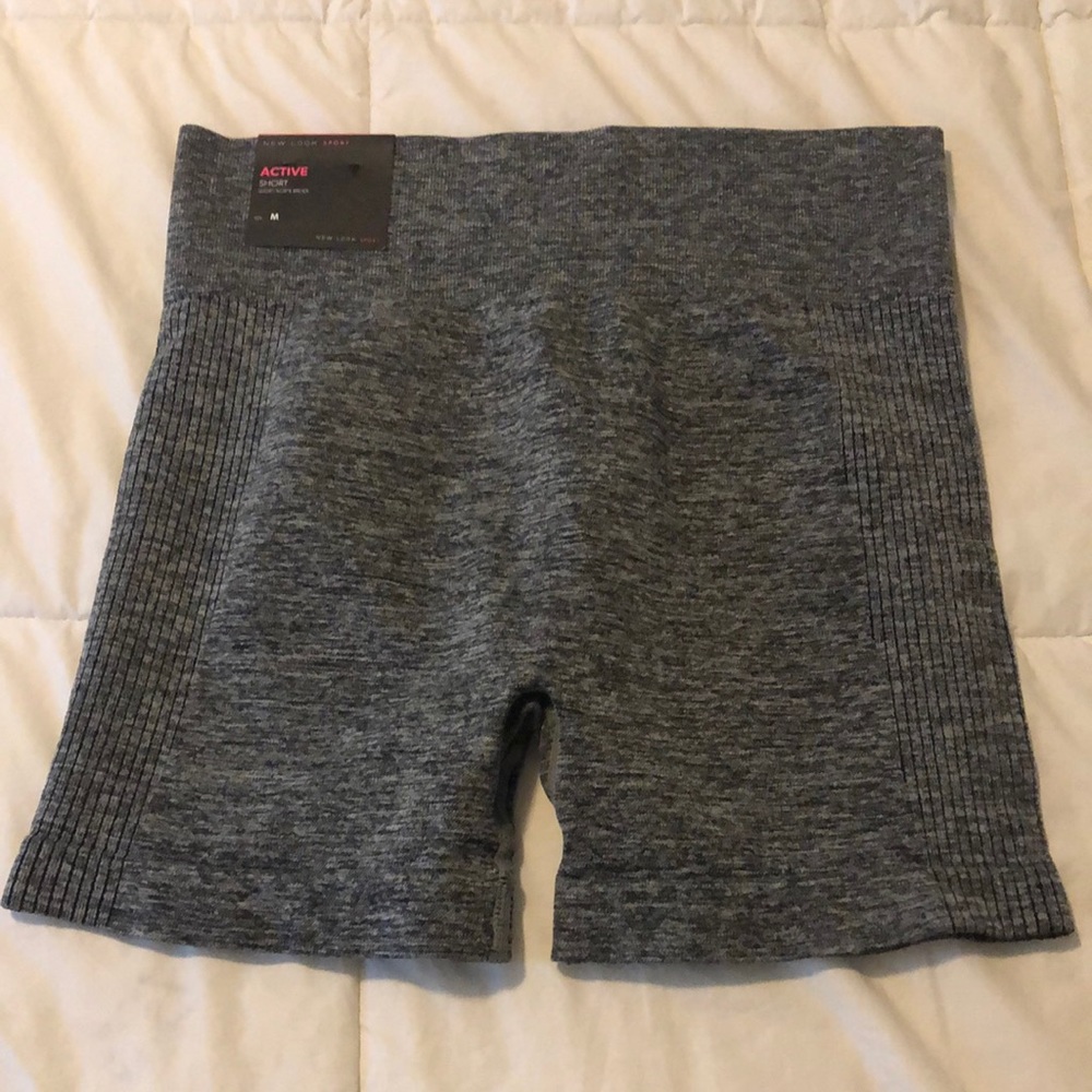 New Look active shorts dark grey